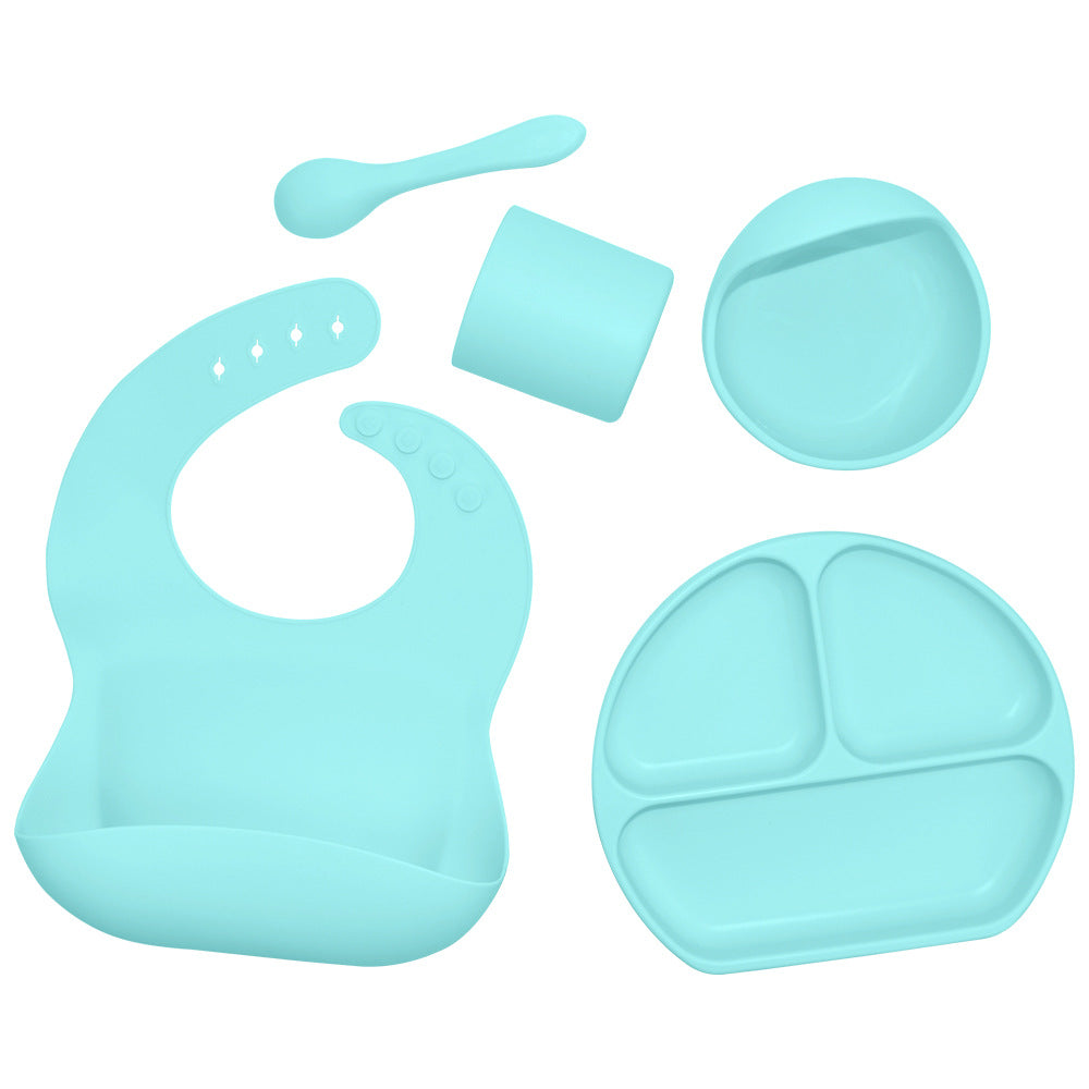 Silicone Children's Tableware 5-Piece Set