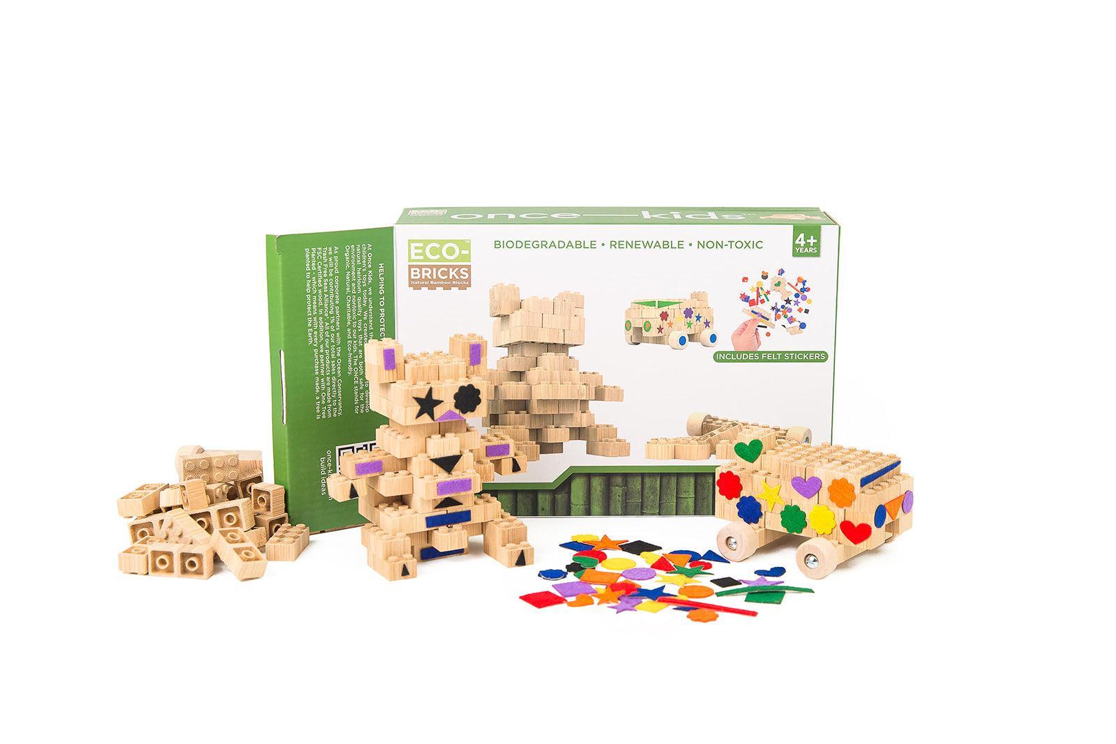 Eco-Bricks Bamboo Education Set 88pcs