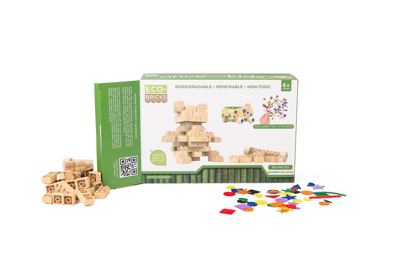 Eco-Bricks Bamboo Education Set 88pcs