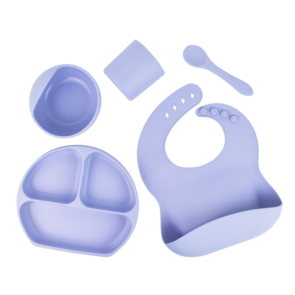 Silicone Children's Tableware 5-Piece Set