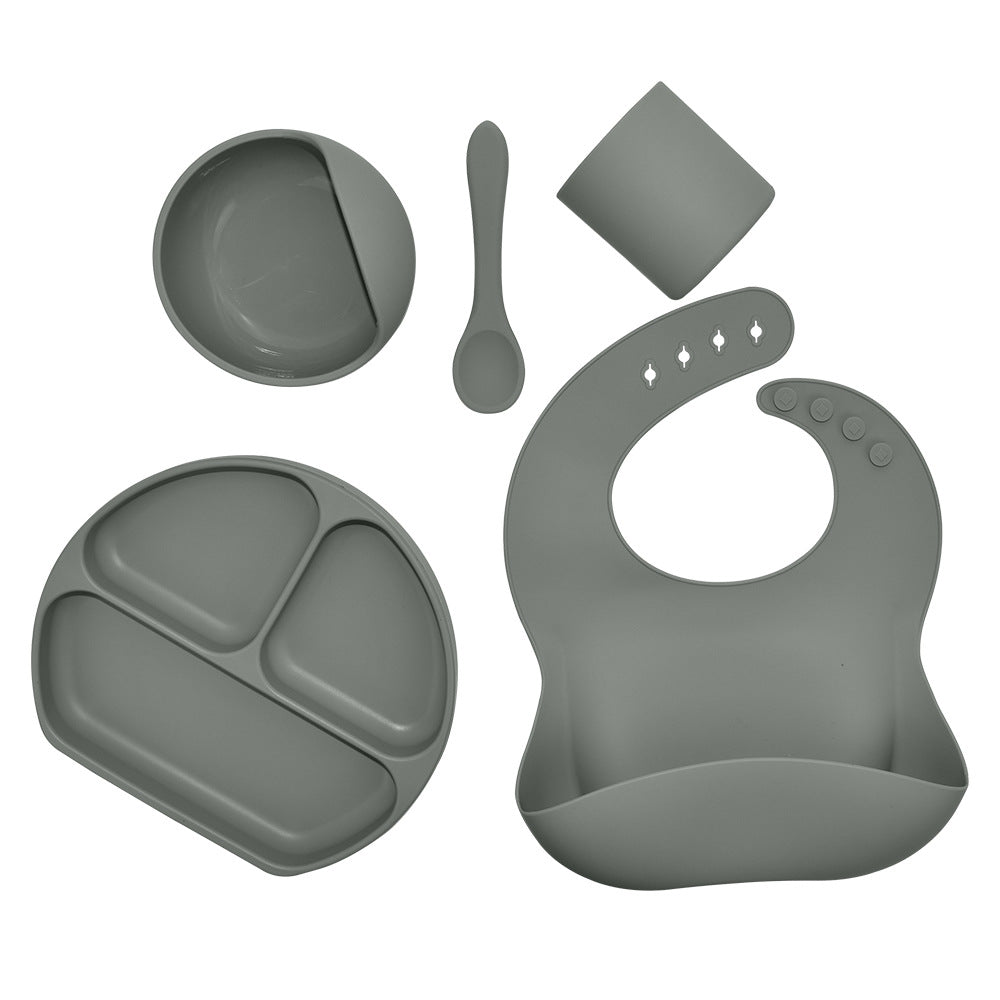 Silicone Children's Tableware 5-Piece Set