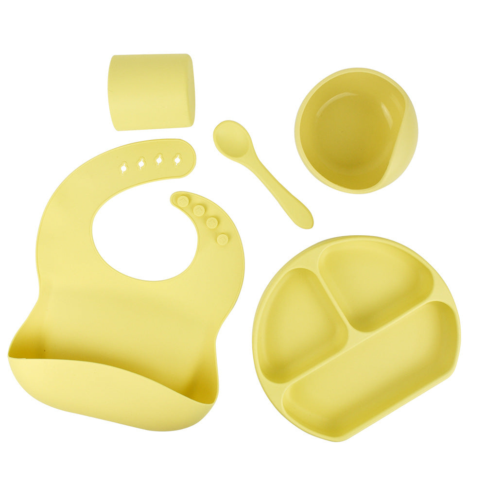 Silicone Children's Tableware 5-Piece Set