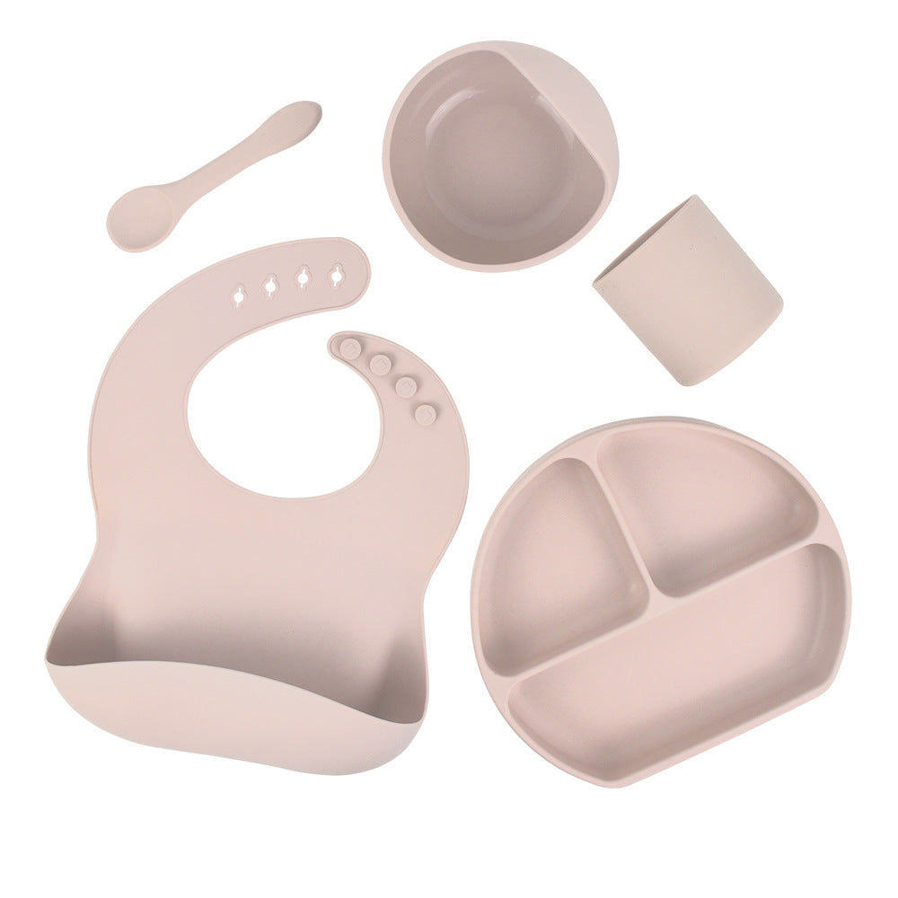 Silicone Children's Tableware 5-Piece Set