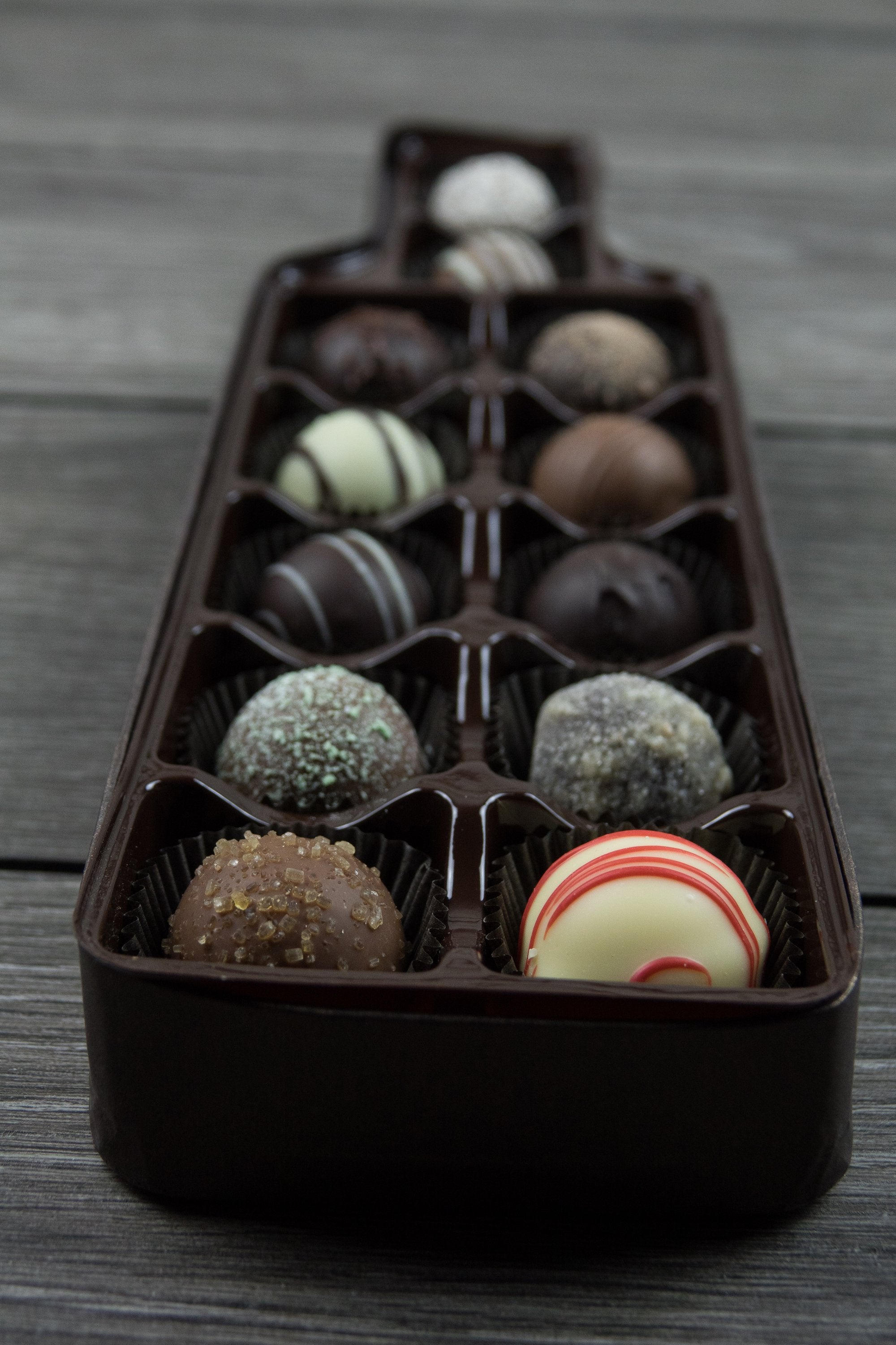 Wine Truffle Box Assortment Gourmet Chocolate