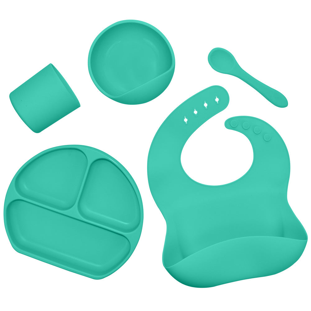 Silicone Children's Tableware 5-Piece Set