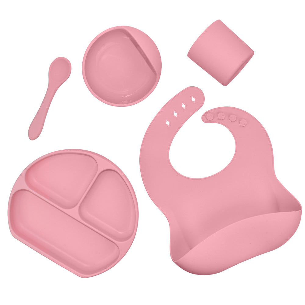 Silicone Children's Tableware 5-Piece Set