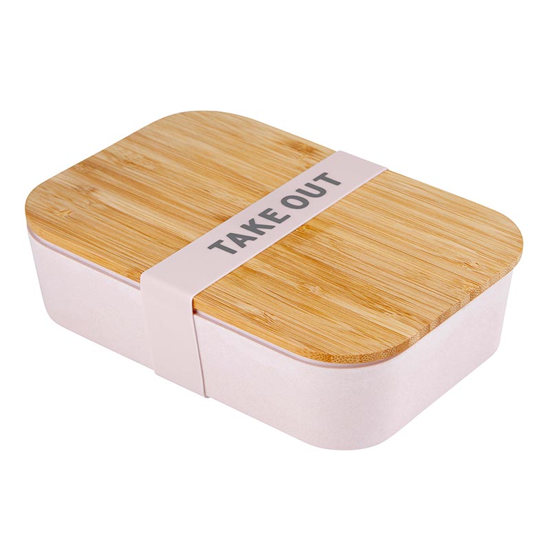 Take Out Bamboo Lunch Box in Blush Pink | Eco-Friendly and Sustainable