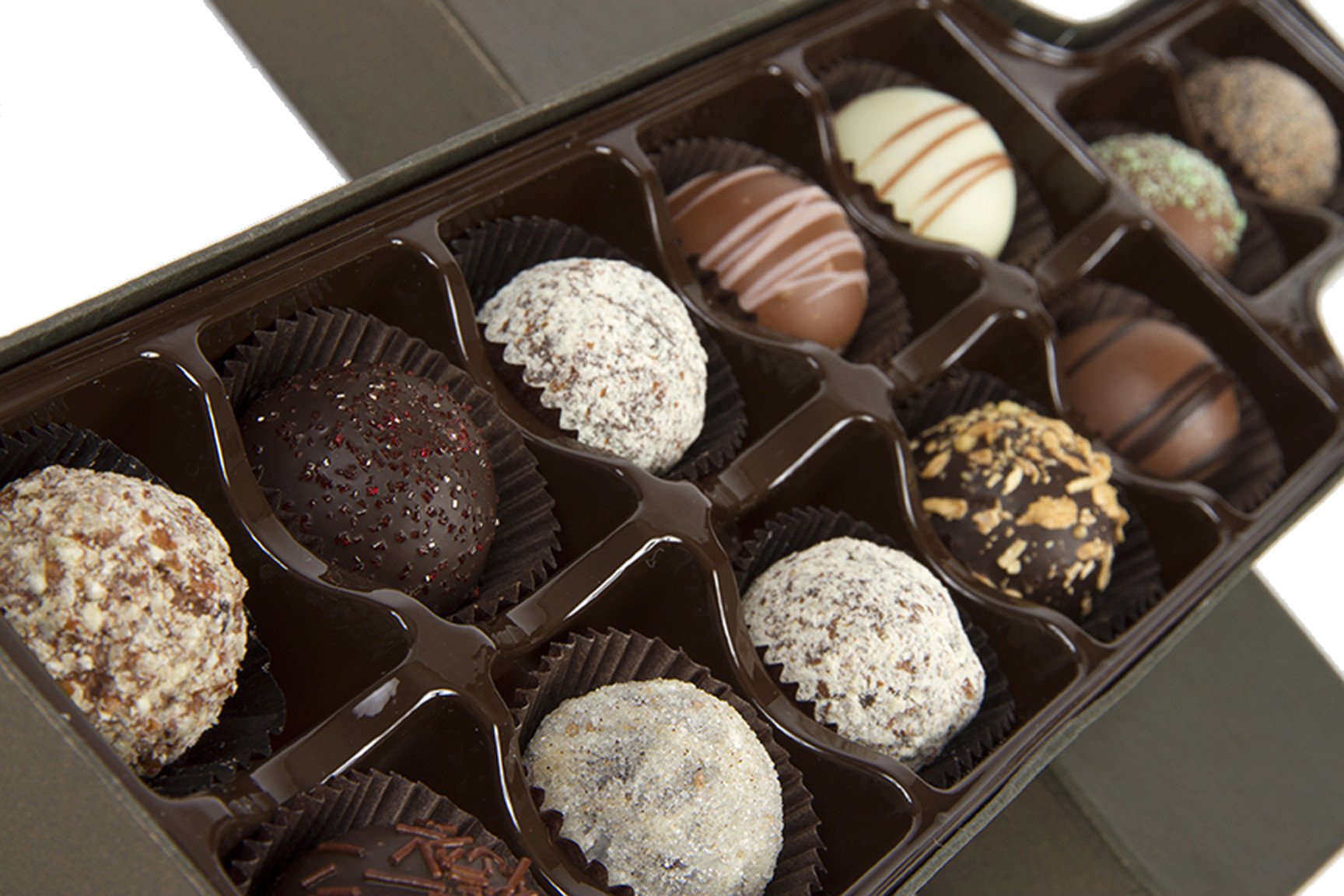 Wine Truffle Box Assortment Gourmet Chocolate