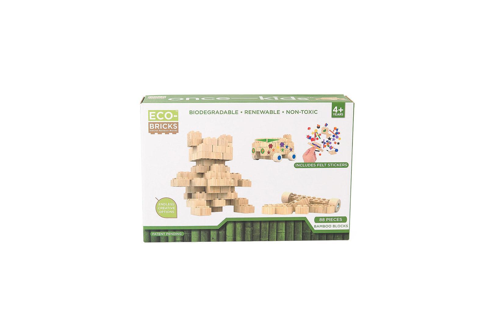 Eco-Bricks Bamboo Education Set 88pcs