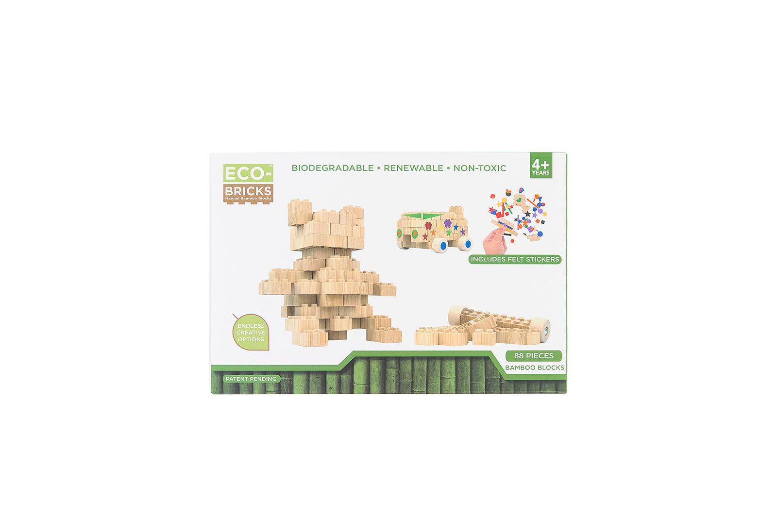 Eco-Bricks Bamboo Education Set 88pcs