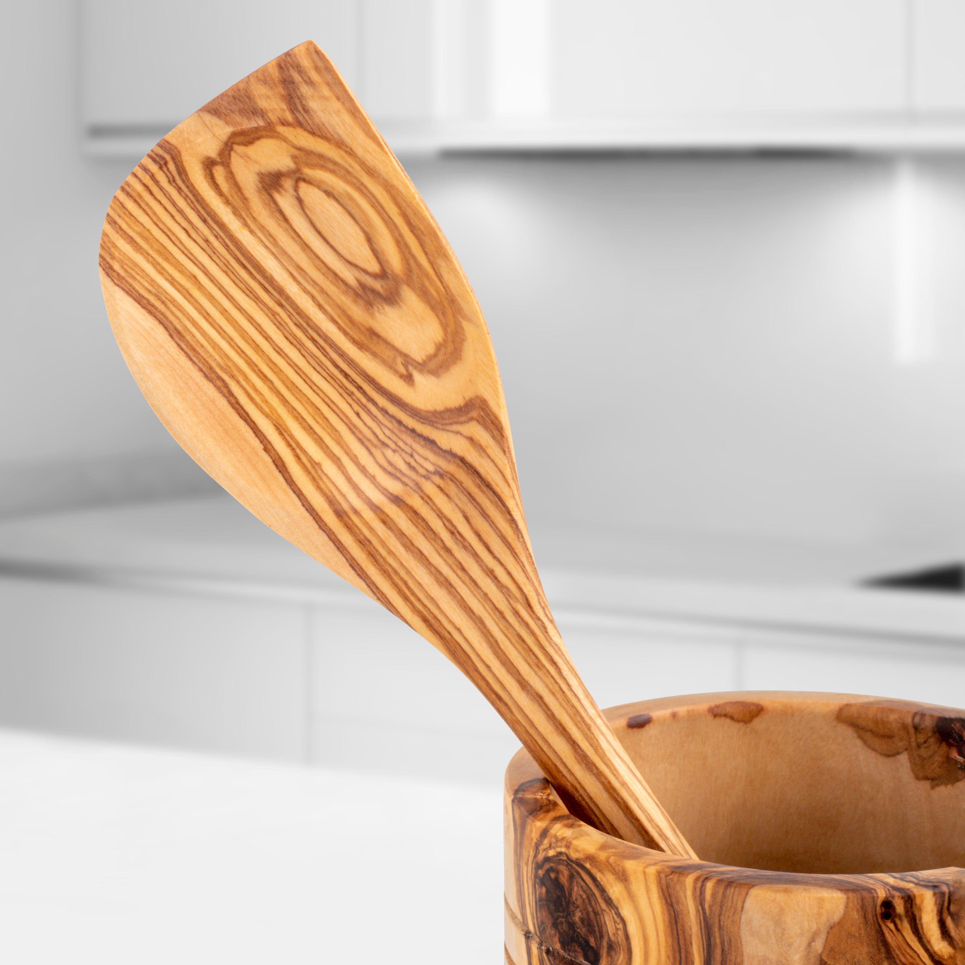 Handmade Olive Wood Kitchen Utensils Set