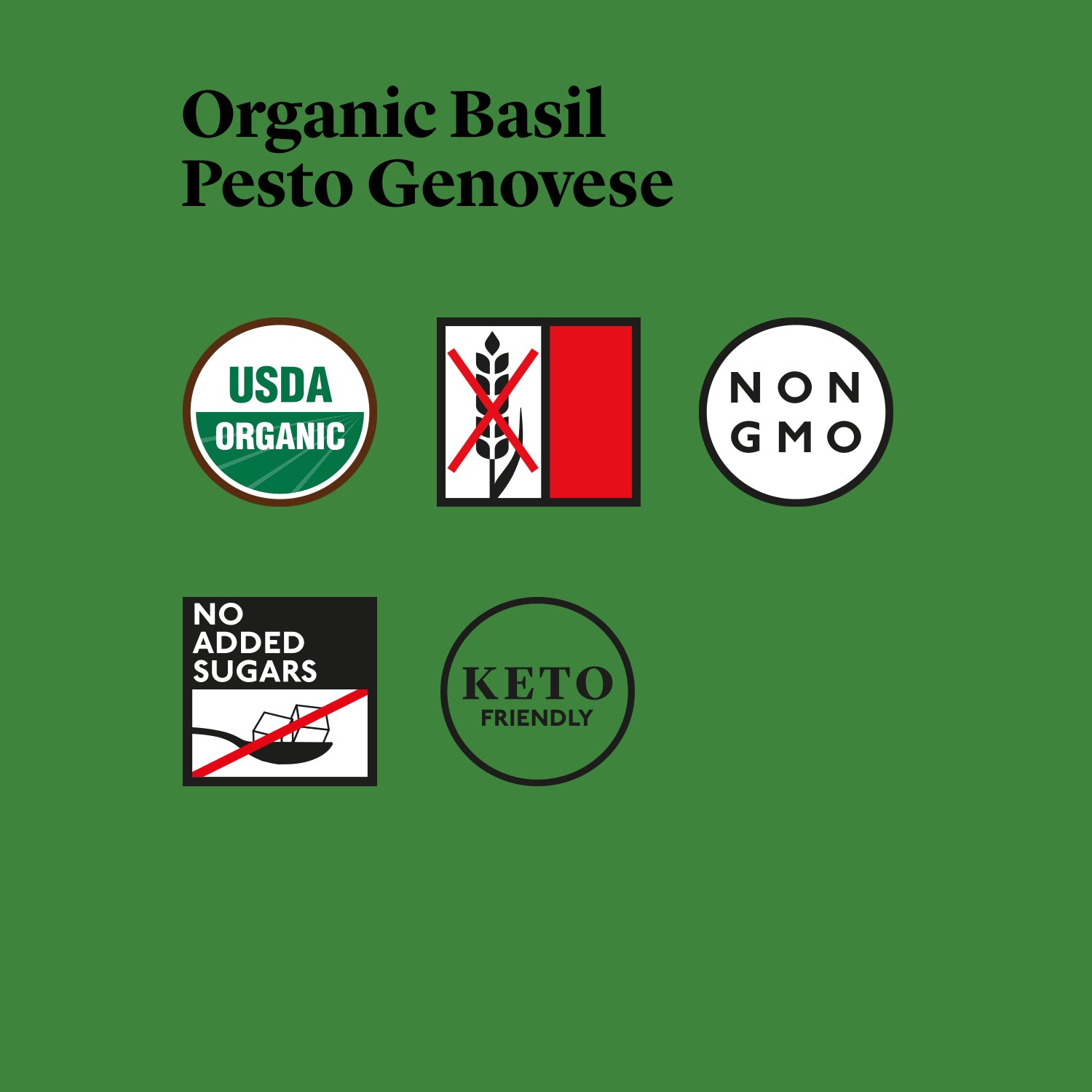 Delicious & Sons Organic Basil Pesto Genovese 6.70 oz.