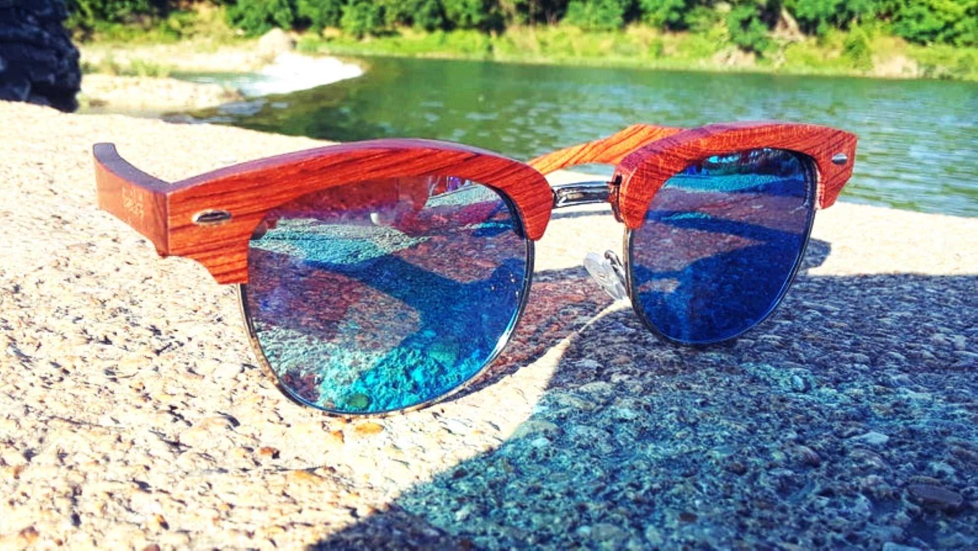 100% Real Brazilian Pear Wood Sunglasses