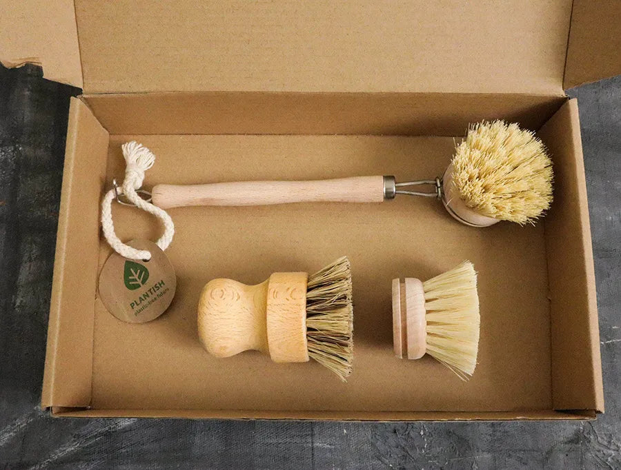 Zero Waste Kitchen Brush Set